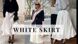 Timeless Chic: 9 Elegant Ways to Style a White Skirt This Spring for Women Over 60!