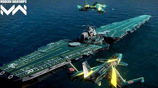 Modern Warships: F-90 Strike Fighter With Uss Nemesis | Online Gameplay