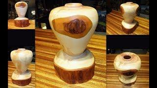 Redwood Emerging Vase - Wood Turning