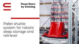 PowerStore by Swisslog: Pallet shuttle system for robotic deep storage and retrieval