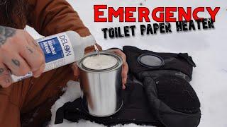 DIY Emergency Survival Toilet Paper Alcohol Heater Stove