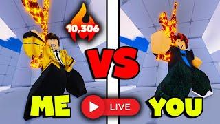 I VS my SUBSCRIBERS in Roblox RIVALS! (2K subscribers LIVE STREAM!) Take me on!