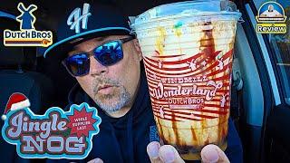 Dutch Bros® Jingle Nog Latte Review!  | Holiday Menu | theendorsement