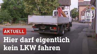 Anwohner sind sauer – LKW-Fahrer ignorieren Ortsdurchfahrt in Babenhausen | hessenschau