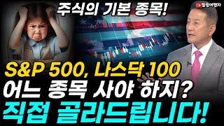 달러로 투자하는 미국 주식 기본 2 종목! S&P 500과 나스닥 100! 어느 종목 사야 최대한 수수료도 줄이고 꾸준히 모을 수 있을까? 미국 기초 지수 직접 골라드립니다!