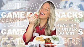 Best Healthy Tailgate Food | High Protein Dip, Healthy Buffalo Chicken Pinwheel, Cream Cheese Pepper