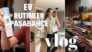 EV RUTİNLERİ   ⎜MAKYAJ - CİLT ÜRÜNLERİM  ⎜PAŞABAHÇE TURU ⎜VLOG