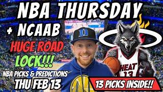 NBA Picks Today Thursday 2/13/2025 | Free NBA Best Bets, Predictions & NBA Player Props Today