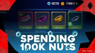 Spending 100k nuts on the most powerful gears! (BULLET ECHO)