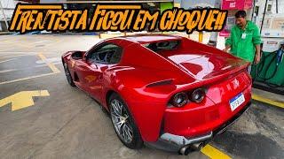 QUASE FALI ENCHENDO O TANQUE DA 812 GTS!! GASOLINA MAIS CARA DO BRASIL