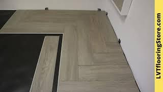 Installing Square Style Herringbone Rigid Core LVP