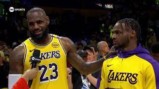 LeBron & Bronny James' Post Game Interview After Making NBA History! | October 22, 2024