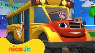 School Bus Blaze Goes Back to School!  Blaze and the Monster Machines | Nick Jr.