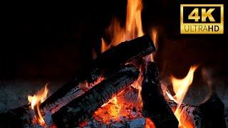  Cozy Fireplace 4K (11 Hours). Fireplace with Crackling Fire Sounds. Fireplace Burning 4K