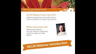 NCCIH Webinar Access to Health Services Introduction