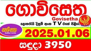 Govisetha 3950 2025.01.06 Today nlb Lottery Result අද ගොවිසෙත දිනුම් ප්‍රතිඵල  Lotherai dinum anka