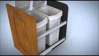 Knape & Vogt Undermount Waste & Recycling Bins