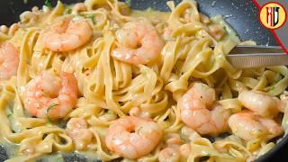 The Best Shrimp Pasta with Garlic & Parmesan