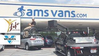 Life Essentials Flatbed Wheelchair Lift + Veigel Hand Controls Package | AMS Vans