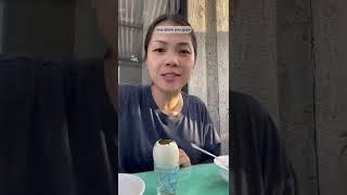 Eating a fertilized duck egg | balut egg | hot vit lon