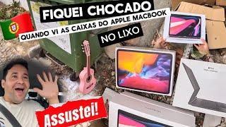 CHOCADO AO ACHAR ESSE APPLE MacBook Pro no lixo! OQUE TEM NO LIXO EM PORTUGAL ️