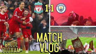 MAN CITY HOLD LIVERPOOL TO A DRAW IN UNBELIEVABLE ANFIELD ATMOSPHERE | Liverpool 1-1 Man City | vlog