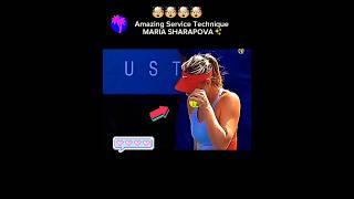 Amazing Service Technique by Maria Sharapova  #shorts #viral #shorts #tennis #amazing #skills