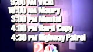 KPRC-TV - Program Line Up Changes - 1993