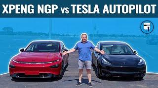 XPeng Navigation Guided Pilot vs Tesla Autopilot