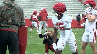 A look at day four of Arkansas' spring practice