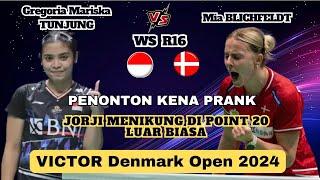 PENONTON KENA PRANK - Gregoria Mariska TUNJUNG (INA) vs Mia BLICHFELDT (DEN) | Denmark Open 2024