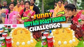 Chicken Roast Biryani Cold Drinks Funny Challenge With Full Family