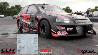 CLM Motosports Ricky Silva - 1400hp Competition Clutch Civic goes 7's!!