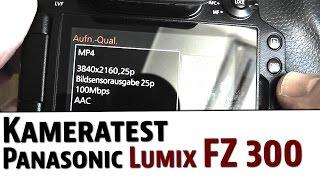 Panasonic Lumix DMC FZ 300 Bridge Kamera hands-on Test german | deutsch