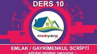 157-Php Dersleri - Bölüm 10- Emlak Scripti - Emlak Detay İşlemleri 01