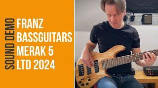 Franz Bassguitars Merak 5 Spalted Alder LTD 2024 - Sound Demo (no talking)