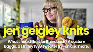 What should I knit for Rhinebeck? Plus a 1999 stripey sweater try-on, a custom Baggu and more.