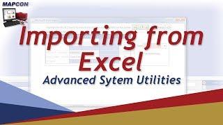 Importing From Excel  -MAPCON CMMS