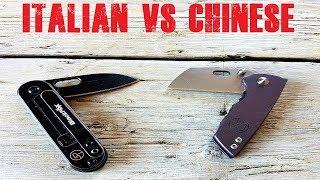 Italian Vs Chinese knife Serge Panchenko mini clone