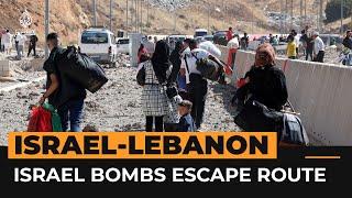 Israel cuts off main Lebanon-Syria road | Al Jazeera Newsfeed