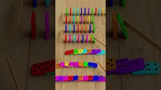 Domino Switch Back #satisfying  #loop #oddlysatisfying  #3dloop #blender #animation