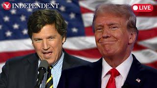 Live: Trump attends benefit with Tucker Carlson in Glendale, Arizona