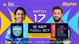 LIVE | St Lucia Kings vs Antigua & Barbuda Falcons | CPL 2024