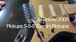 Fender American Deluxe 2005 SSS MontegoBlack Gemini pickups