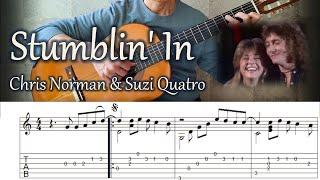 Stumblin' In - Fingerstyle Guitar | TAB, Lyrics