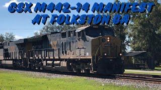 CSX Manifest M442-14 At Folkston GA