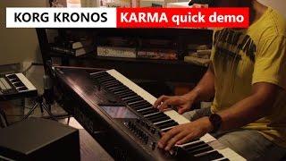 KORG KRONOS 2 - KARMA quick demo