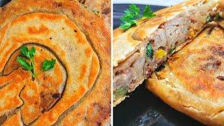 Pain Farci à la Viande cuit à la poêle [SANS FOUR]