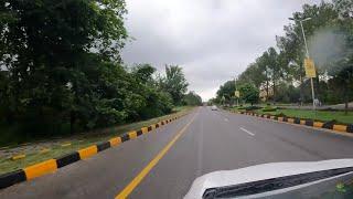 Drive Through Margalla Road Islamabad in Rain