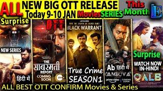 NEW Hindi OTT Release 9-10 JAN l Hindi Movies Web-Series KanguvaHindi, SabarmatiReport, WitchRevenge